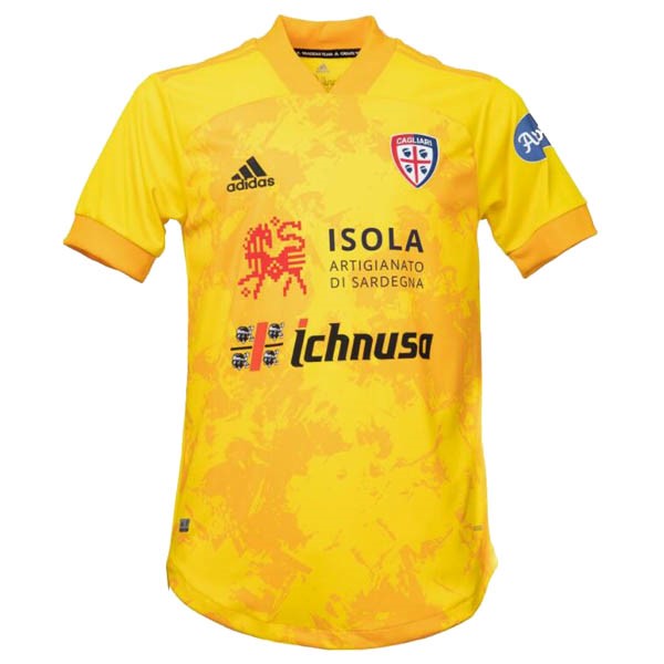 Tailandia Camiseta Cagliari Calcio 3ª 2020/21 Amarillo
